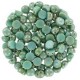 Czech 2-hole Cabochon beads 6mm Jade Picasso